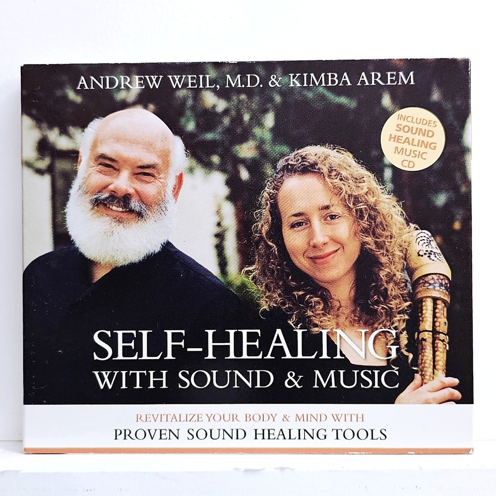 Andrew Weil Kimba Arem Self-Healing With Sound & Music 2-CD Meditation Set EUC